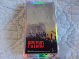 PSYCHO VHS WIDESCREEN EDITION THX HITCHCOCK HORROR ANTHONY PERKINS JANET LEIGH - Picture 1 of 10