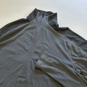 Smartwool Phd Camicia Uomo XL Grigio 1/4 Zip Pullover Misto Lana Difetti Outdoor - Foto 1 di 9