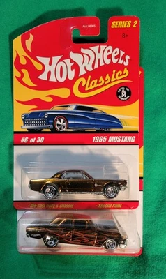 批量 2 件 风火轮 经典 福特 野马 Thunderbolt 压铸汽车 — 第 1/4 张图片