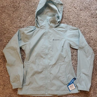 Columbia Access Point Windbreaker Rain Jacket Womens Small Crushed Blue NWT - Image 1 of 4