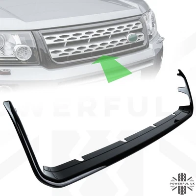 Striscia copri griglia anteriore per Land Rover Freelander 2 Facelift 2012-14 nera - Immagine 1 di 4