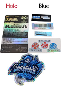 Sega Dreamcast Reproduction Replacement Labels / Label Set - VA0 NTSC - CUSTOM!