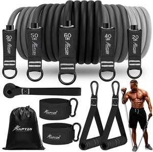 HPYGN Fitnessbänder Set, 150Lbs 200Lbs 250Lbs Resistance Bands 5 Verschiedene St - Bild 1 von 12