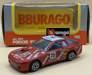 Bburago 1:43 Porsche 924 Turbo - Boss Racing Rosso 4103 - Foto 1 di 3