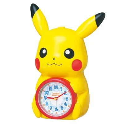 SEIKO Clock Talking Alarm Clock Character Pocket Monster Pikachu From JPN Kawaii - Image 1 of 3