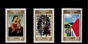 New Zealand Scott #525-27, Singles 1973 Christmas FVF MNH - Picture 1 of 1