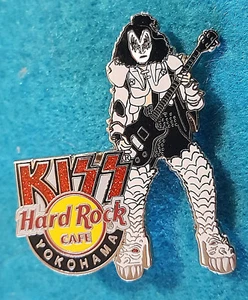 YOKOHAMA HRC KISS GLOBAL SERIES GENE SIMMONS GUITAR 2006 Hard Rock Cafe PIN LE - Picture 1 of 1