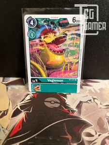 Digimon Vegiemon BT1-071 Common With Sleeves. Near-Mint to Mint (NM-M)