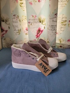 Altrosa/flieder flauschige High Tops - Bild 1 von 9