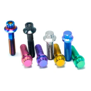 para BBS RS Titanio Rueda Split Borde Conjunto Pernos Tornillo Fijador M7x32 M8x25mm - Imagen 1 de 6