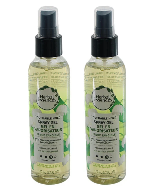 Hair Gel Herbal Essences Touchable Hold Spray Gel  5.7 fl oz 2pk - Image 1 of 4