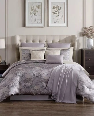 HALLMART COLLECTIBLES VIVICIA 10 PC QUEEN COMFORTER SET - Image 1 of 3
