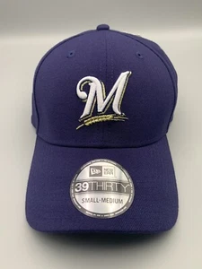 Brand New Milwaukee Brewers New Era 39Thirty Flex Fit Hat M Logo Size Small-Med - Picture 1 of 3