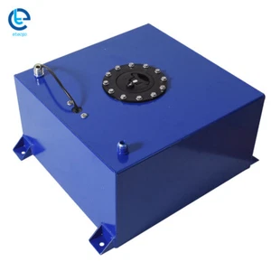 Aluminum Fuel Cells Tanks Racing W/ Level Sender 10 Gallon Universal Blue - Picture 1 of 10