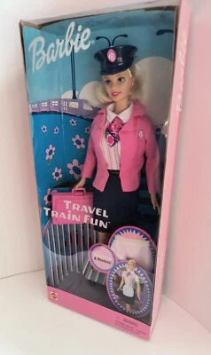 美泰 BARBIE 旅行火车趣味指挥和女主人 2001 全新! 免费送货! — 第 1/4 张图片