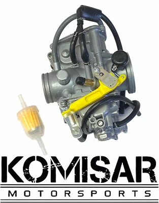 Carburetor Honda TRX 400 TRX400EX Sportrax TRX400X ATV Carb Assembly Fuel Filter - Image 1 of 4