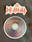 Lot (2) DEF LEPPARD 1 1/2" to 2 1/2" Band STICKERS Hysteria FAST! FREE SHIP!