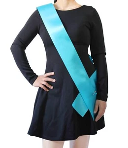 24PCS Blue Blank Sashes Plain Satin Sashes for DIY Party Decorations/Pageants - Picture 1 of 8