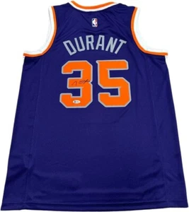 Kevin Durant #35 Orange/Violet Hand Signed Jersey BAS COA - Picture 1 of 4