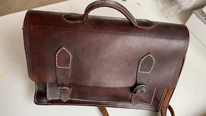 Hochwertige Ledertasche XL Aktentasche Lehrertasche aus dickem Leder - Bild 1 von 4