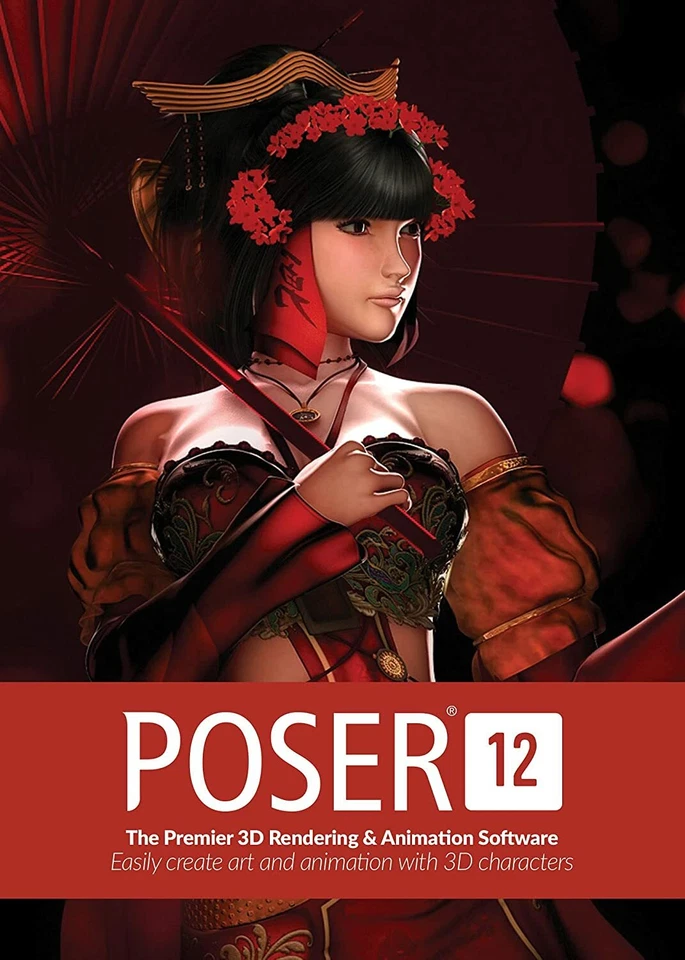 Poser 12 - 3D Rendering & Animation Software for PC and Mac, Keycard - Image 1 of 4