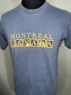 T-shirt vintage années 90 brodé Montréal Canada à point unique taille M