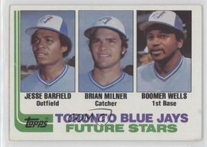 1982 Topps Future Stars Jesse Barfield Brian Milner Boomer Wells #203 Rookie RC