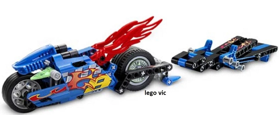 Lego 8646 Racer Speed Slammer Bike Moto complet + notice de 2005 -CN163 - Photo 1/1