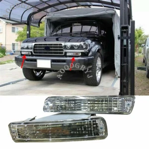 2X Front Bumper Fog Light Turn Signal Housing For 1991-97 Toyota Land Cruiser 80 - Picture 1 of 7