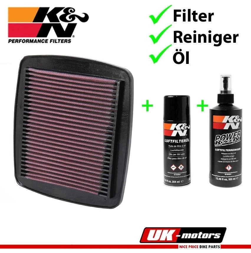 K&n Filtro de Aire + Conjunto para Cuidado Suzuki GSF 600 1200 Bandit 95-00 - Imagen 1 de 1
