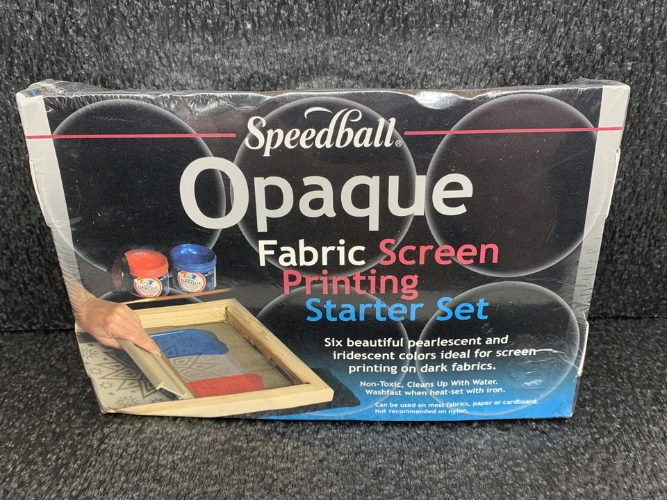 Speedball Fabric Screen Printing Opaque Starter Ink Set 6 - 4oz Jars SPE 4590