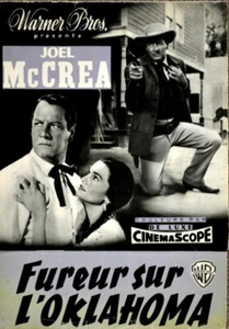 Joel McCrea Barbara Hale FUREUR SUR L'OKLAHOMA 1957 MANUEL 24x34 4p - Picture 1 of 3