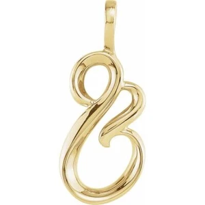 Colgante de forma libre de 25 x 10,6 mm en oro amarillo de 10K - Imagen 1 de 2