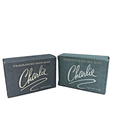 Jabón de baño perfumado Charlie y jabón de seda corporal fragante lote mixto de 2 Revlon Foto 1 de 4