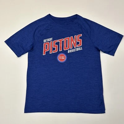 Camiseta Detroit Pistons Adulto Mediana Azul NBA Baloncesto Hechizo Logo Camiseta Hombres Foto 1 de 4