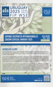 UPU SPECIMEN IRC MONTEVIDEO URUGUAY Int Responder Cupón Respuesta Billete de respuesta IAS - Imagen 1 de 3