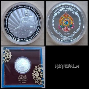BHUTAN 250 NGULTRUM 2011 1 oz Silver 999 Heritage series BUDDHA *SCARCE* - Picture 1 of 9