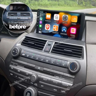 For HONDA ACCORD 2008 2009 2010-2013 64GB Car Android 13 Stereo Radio GPS Player - Image 1 of 4