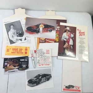 Vintage 1989 NASCAR Morgan Shepard Media Guide Rare Texas Pete Hot Sauce Racing - Picture 1 of 12