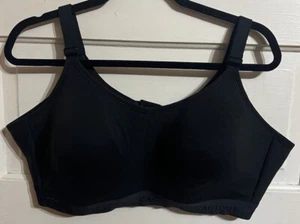 Cacique Women's 44C Lightly Lined No Wire Scoop Bra Black Comfort - Picture 1 of 2