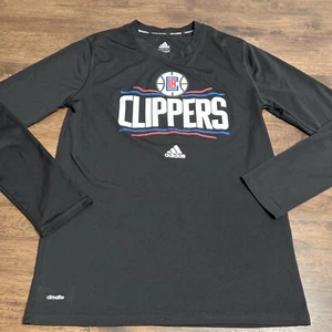 Adidas Clippers NBA Climate Keeps You Dry Long Sleeve Shirt Boys Medium M 10/12 - Picture 1 of 3