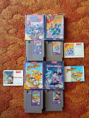 Mega Man 3 Mega man 4 Ducktales Dream Master Nintendo NES Game lot - Image 1 of 4