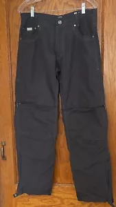 Kuhl Men's Liberator Convertible Stealth Pants Charcoal Gray 34x32 Zip-Off - Picture 1 of 15