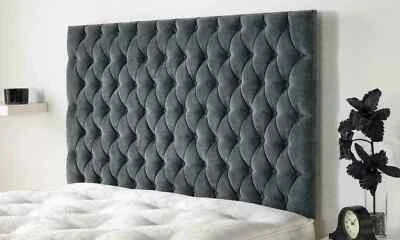 Cabecero 54" pulgadas de pie súper diseño BOTONES LISOS Chennile todos los COLORES Foto 1 de 4