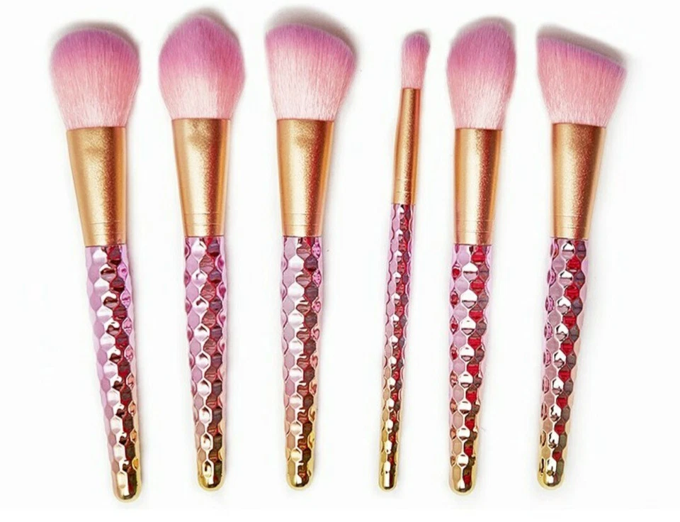 🦄 SLMISSGLAM Juego de 6 brochas de maquillaje unicornio, rosa y dorado, NUEVO en paquete  Foto 1 de 1