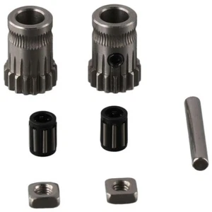 Nickel Plated 3D Dual Drive Gear Extruder Kit Dual Drive Gears Prusa - Afbeelding 1 van 12