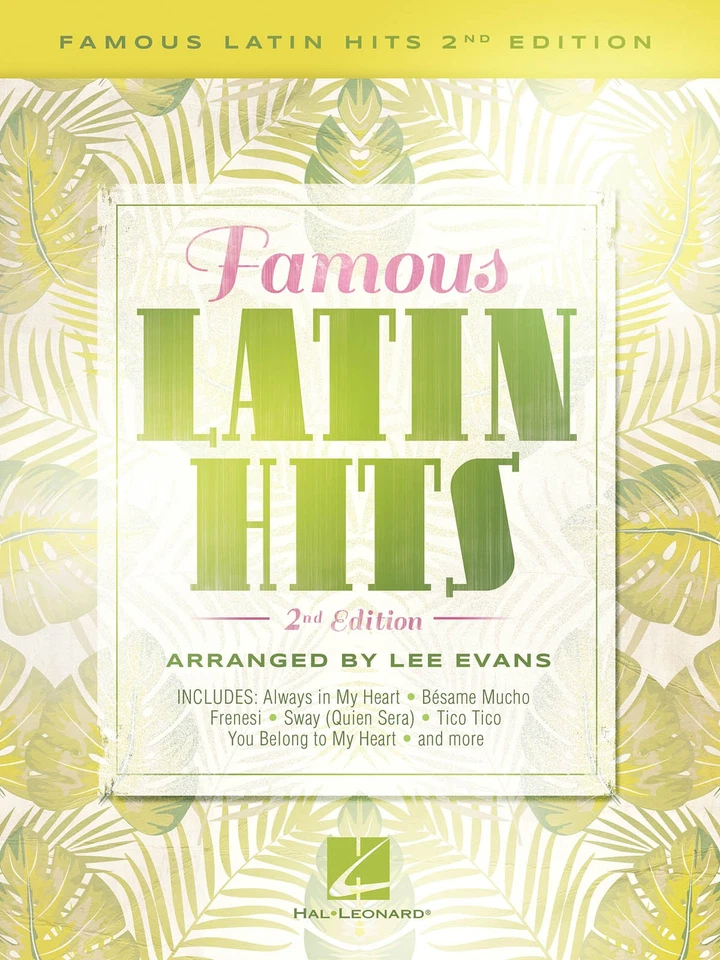 Famous Latin Hits 2nd Edition for Piano Solo Sheet Music 17 Songs Lee Evans Book - Image 1 of 1