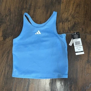 Camiseta sin mangas Adidas Aeroready para niñas pequeña 7/8 espalda deportiva nueva con etiquetas - Imagen 1 de 8