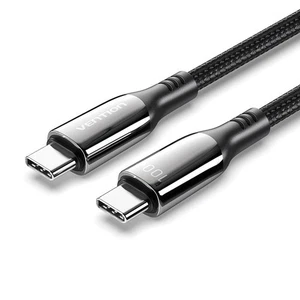 Vention Câble USB Type-C vers Type-C Transfert de Données 480Mbps Charge Rapide PD 100W - Photo 1 sur 12
