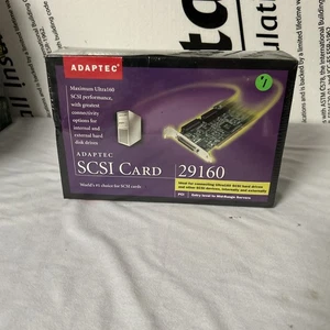 Adaptec SCSI Card 29160 64-bit PCI SCSI Ultra 160 Host Adapter Card ASC-29160 - Picture 1 of 3